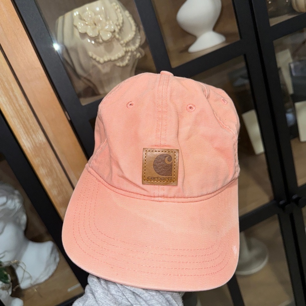Carhartt Strapback Baseball Cap Oink One Size Adjustable Vented Holes Cotton hat